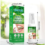 Spray Haleine fraîche à la Menthe, Soin de Bouche Doux, Sans Sucre, Sans Alcool, Portable